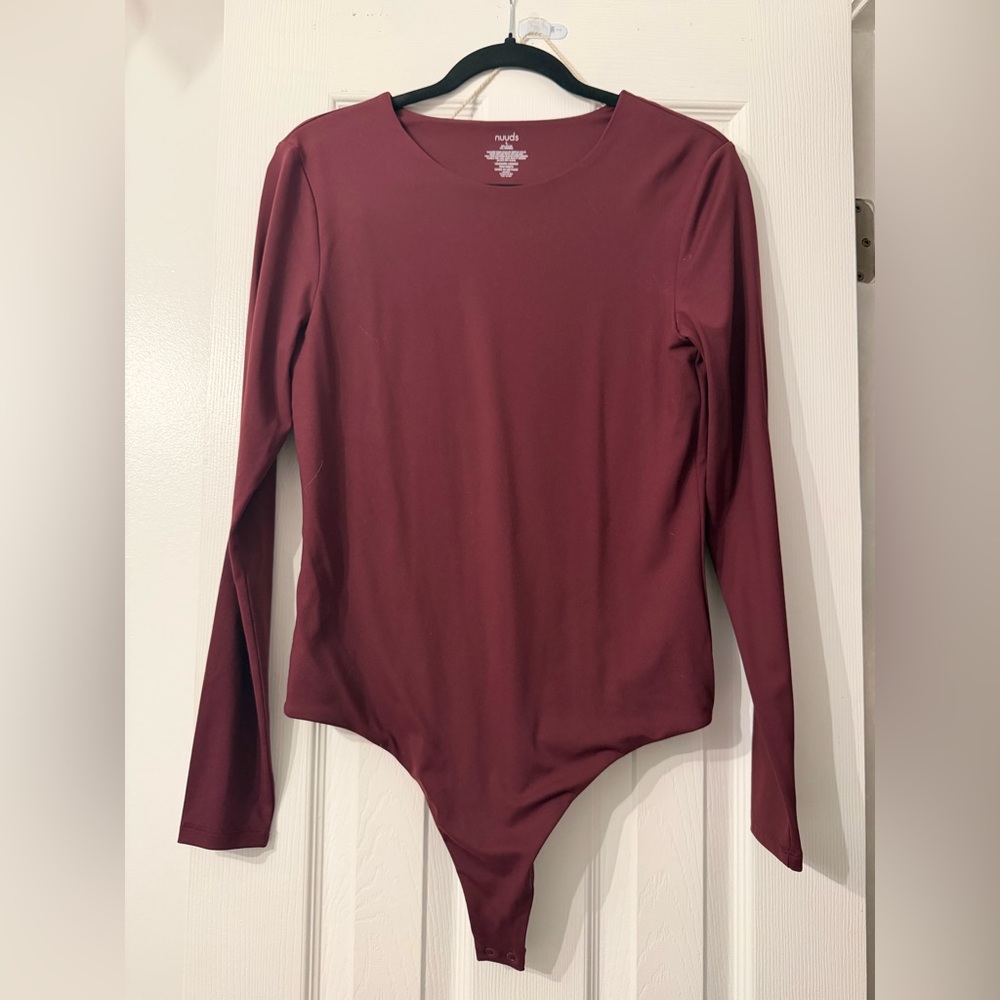 nuuds Merlot Long Sleeve Bodysuit